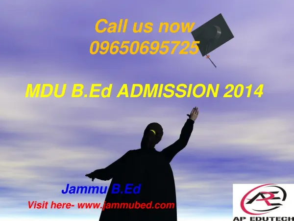MDU B.Ed Admission 2014