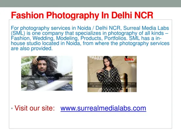 Fashion Photography in Delhi