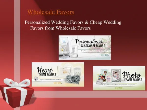 Cheap Wedding Favors - Personalized Wedding Favors