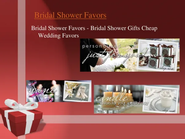 Discount wedding favors at bridal shower favors