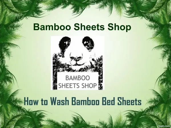A guide from bamboo sheets shop on how to wash bamboo bed sh