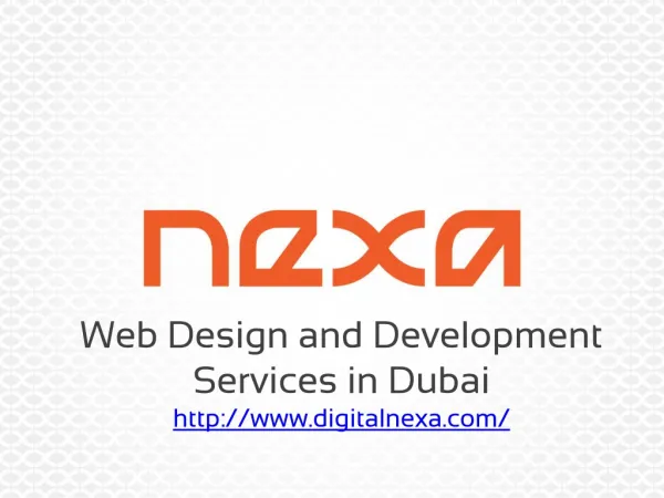 Nexa - Website Design and Development Services in Dubai