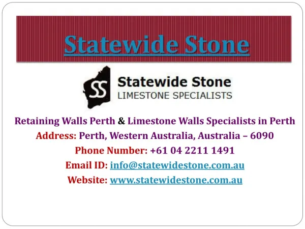Retaining Walls Specialists Perth