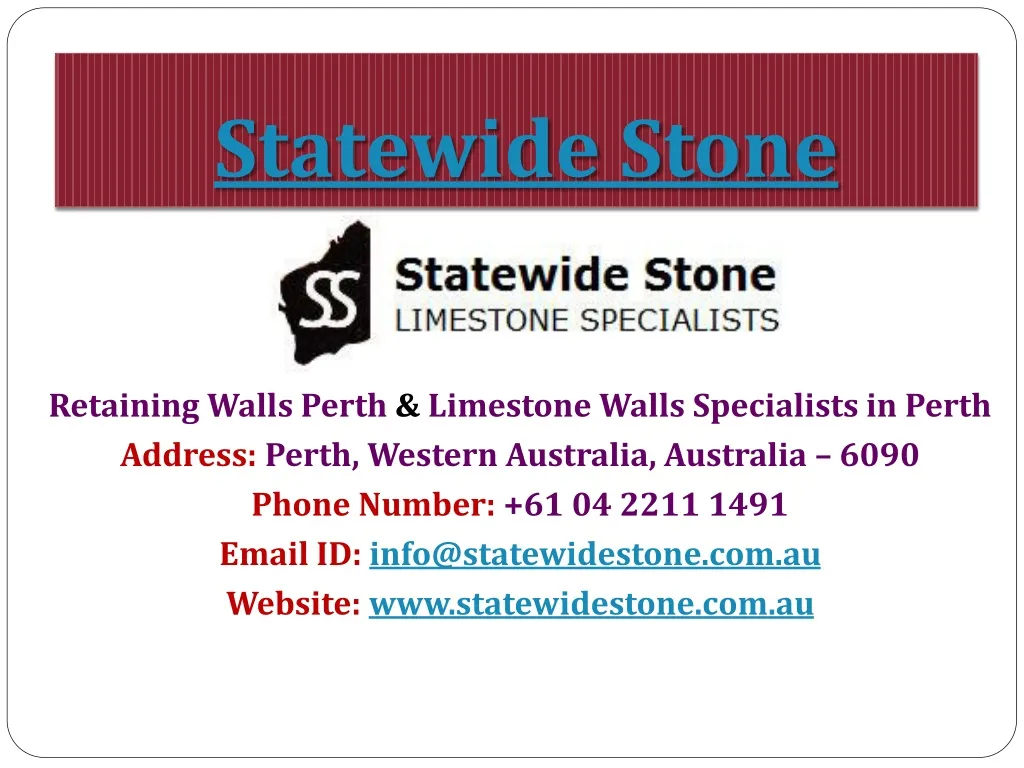 statewide stone