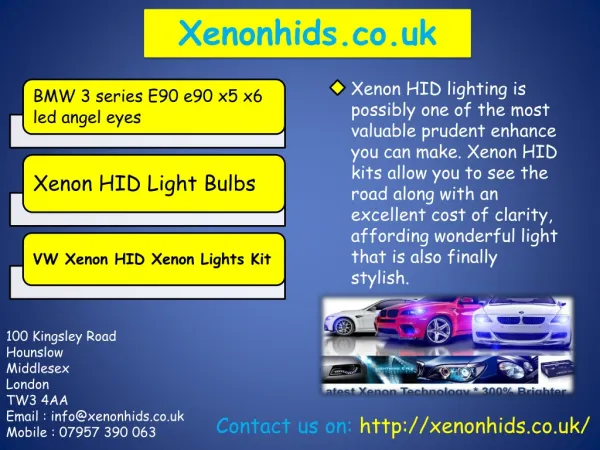 BMW Xenon HID Xenon Lights Kit