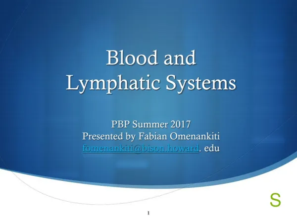Blood System Overview