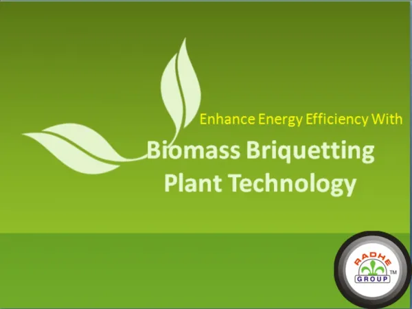 Enhance Energy Efficiency with Biomass Briquetting Plant Tec