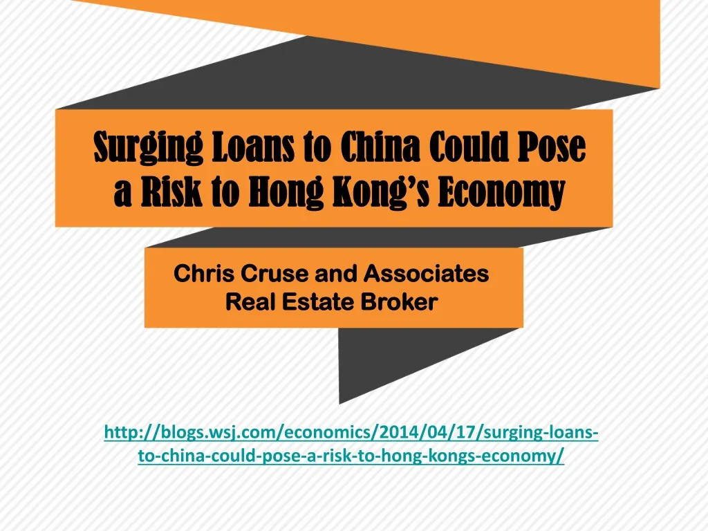 surging loans to china could pose a risk to hong kong s economy