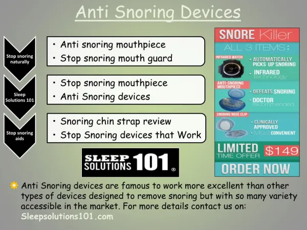 Stop snoring naturally