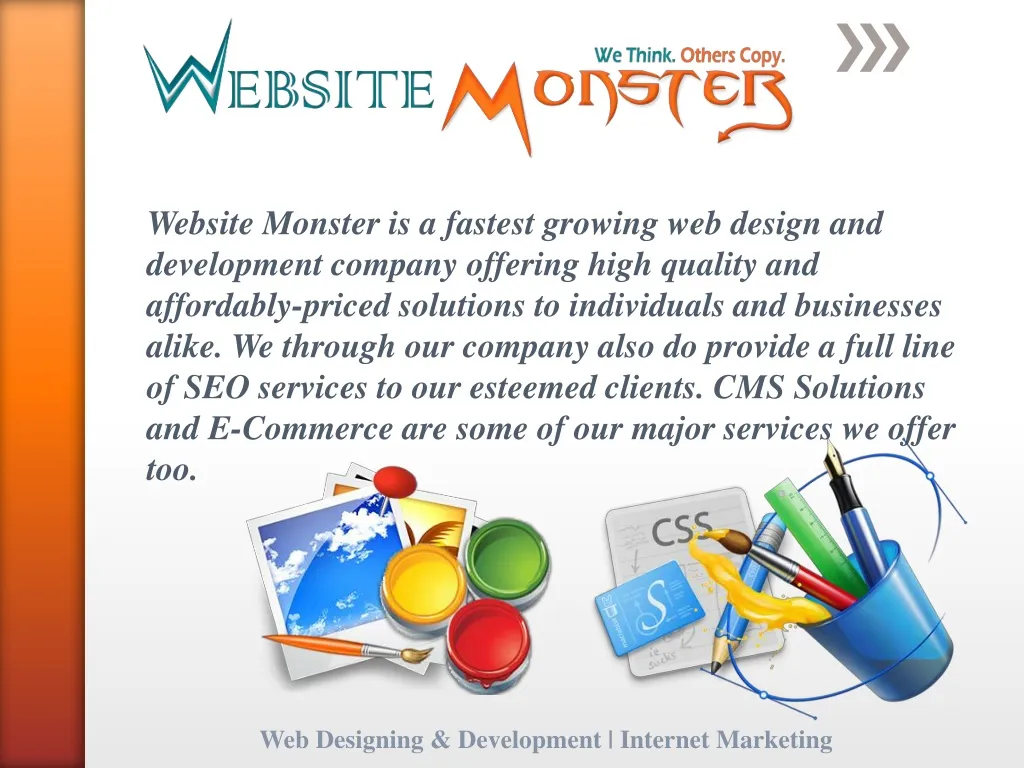 website monster is a fastest growing web design