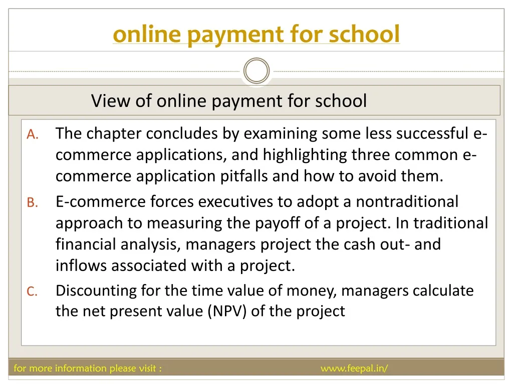 online payment for school