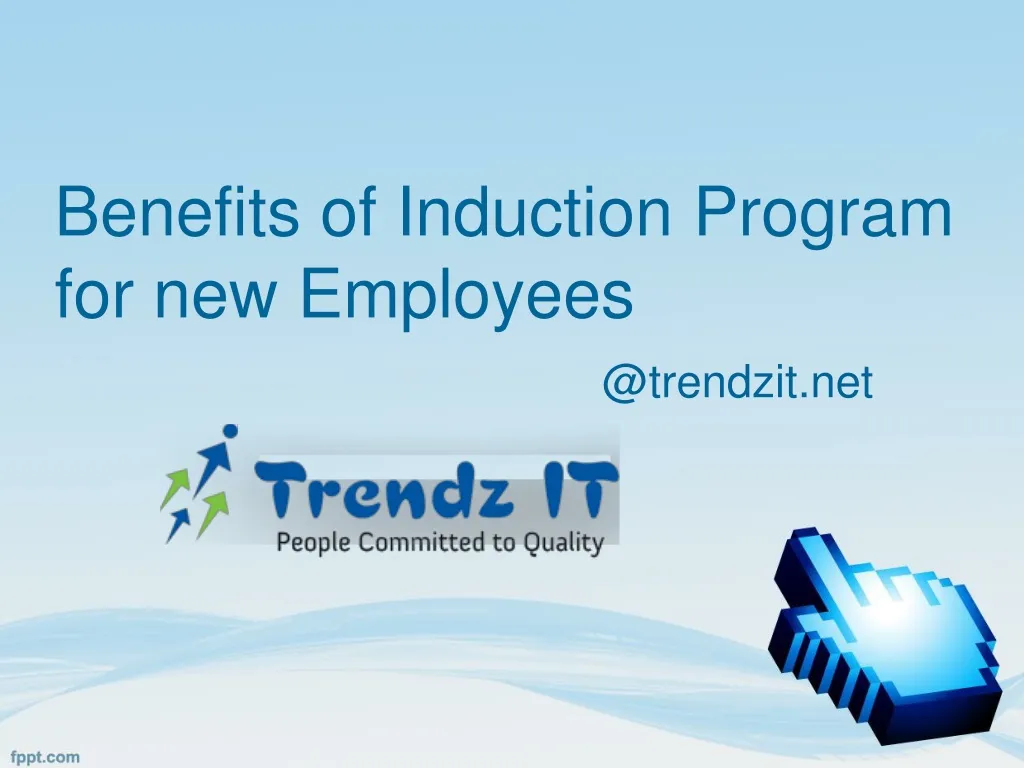 benefits of induction program for new employees