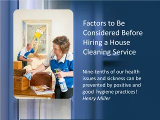 Finding the right cleaning service
