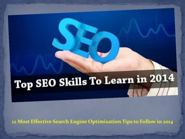 12 Most Effective Search Engine Optimization Tips to Follow