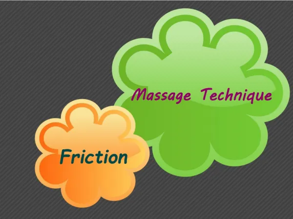 Massage Technique - Friction