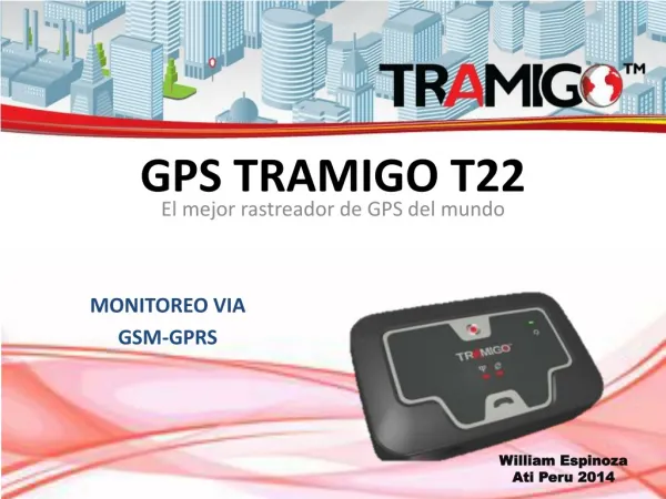 GPS Tramigo T22 monitoreo GPRS