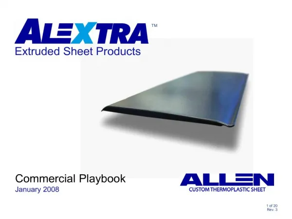 extruded sheet products