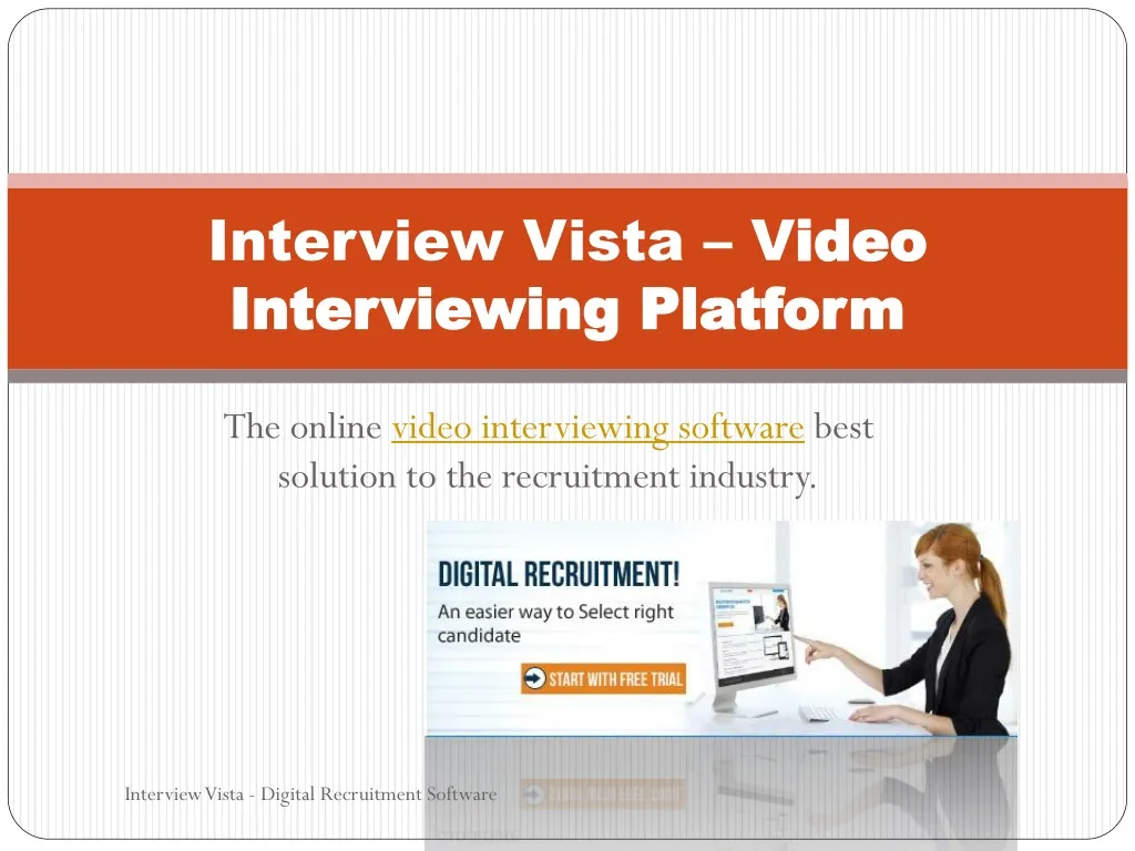 interview vista v ideo interviewing platform