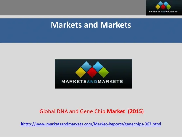 Global DNA and Gene Chip (Microarrays) Market