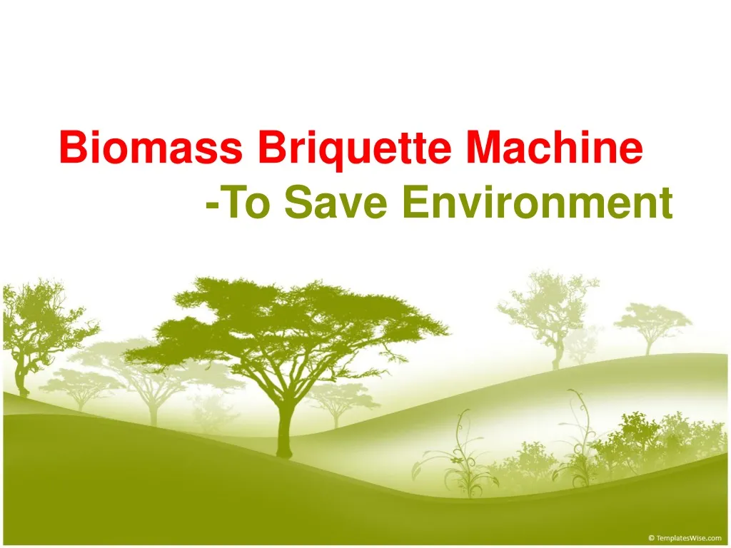 biomass briquette machine