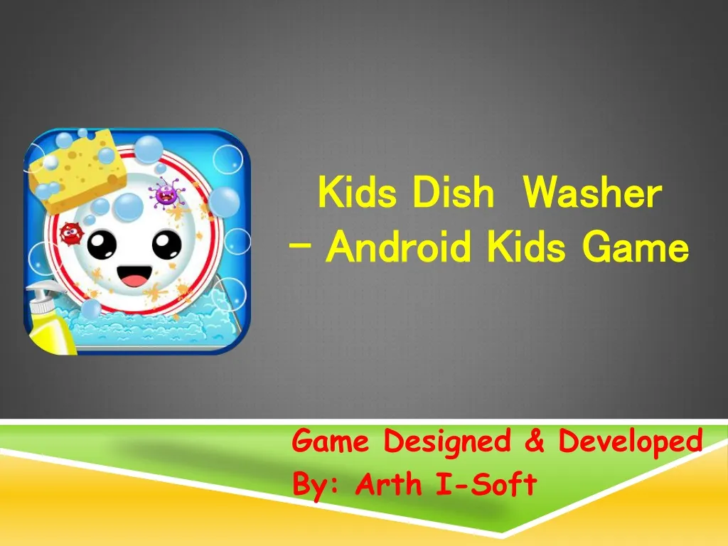 kids dish washer android kids game