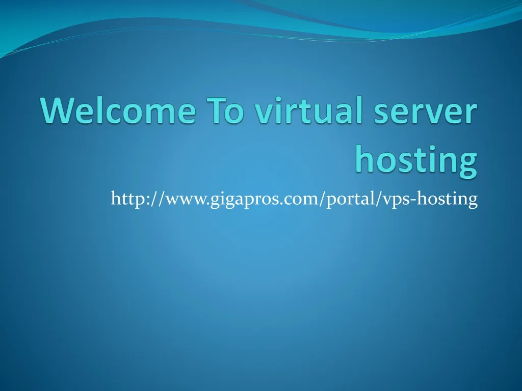 welcome to virtual server hosting