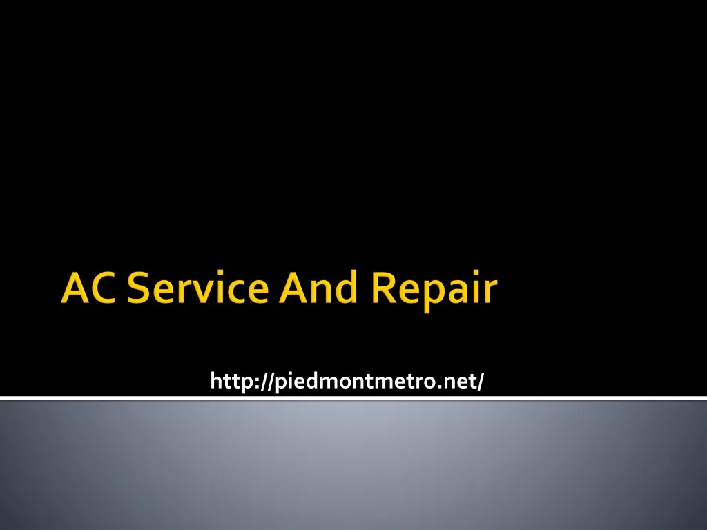 ac service and repair