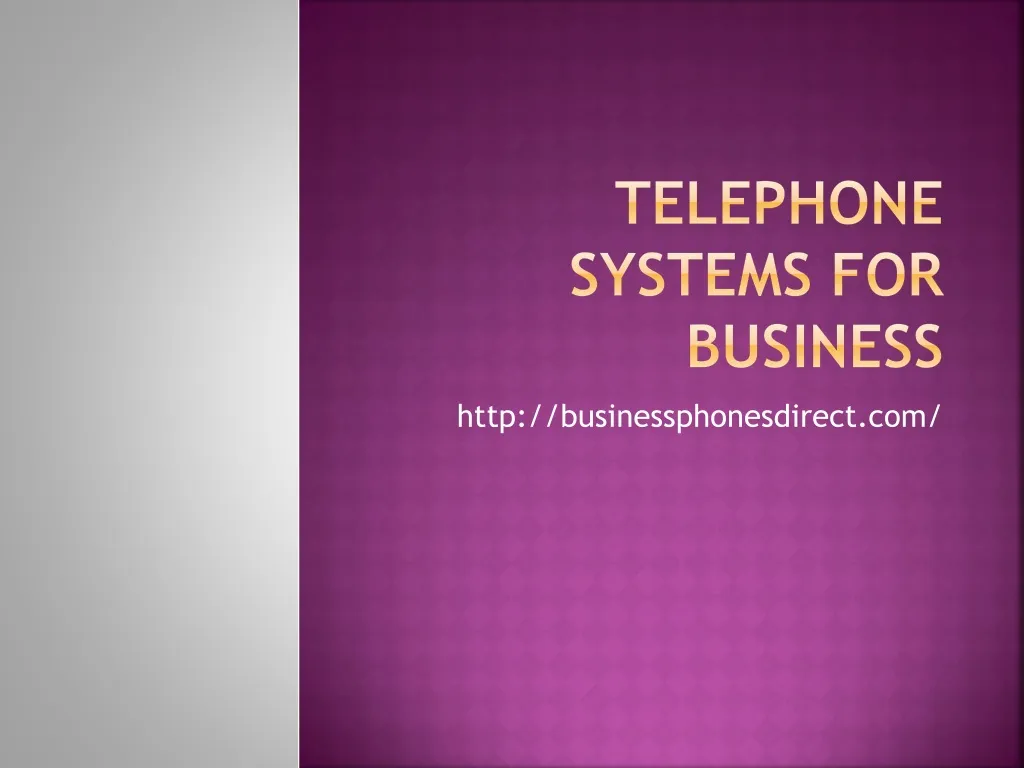 telephone systems for business