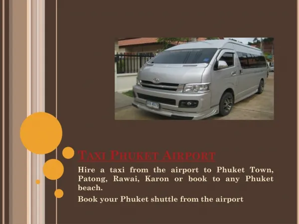 Phuket Taxi Airport
