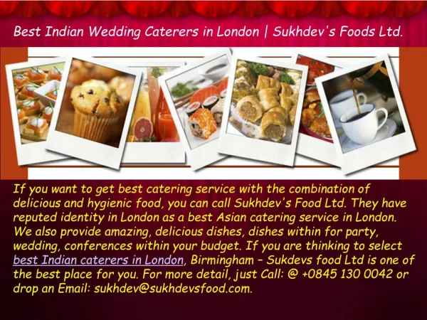 Indian Caterers in London - Make Your Wedding Memorable
