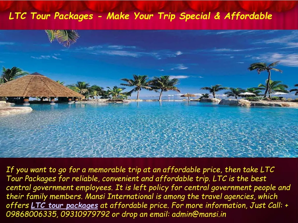 ltc tour packages make your trip special