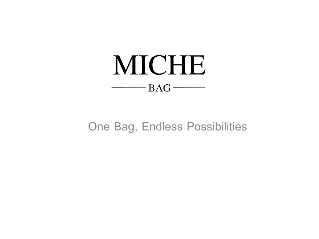 one bag endless possibilities