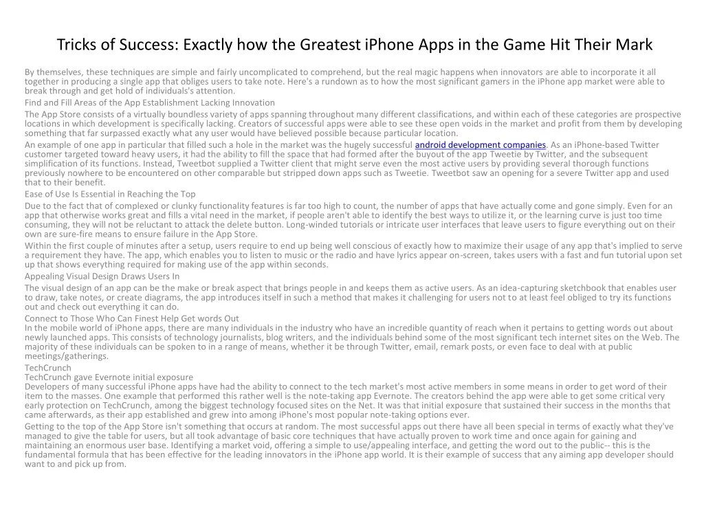 tricks of success exactly how the greatest iphone apps in the game hit their mark