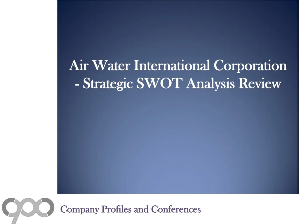 air water international corporation strategic