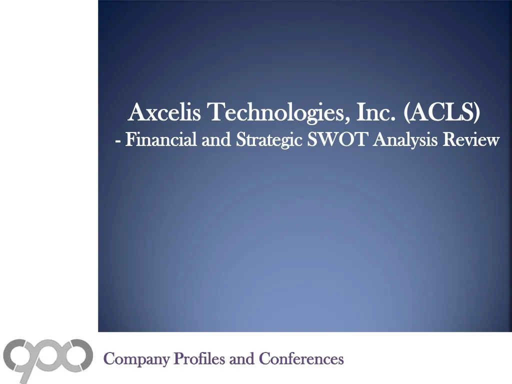 axcelis technologies inc acls financial