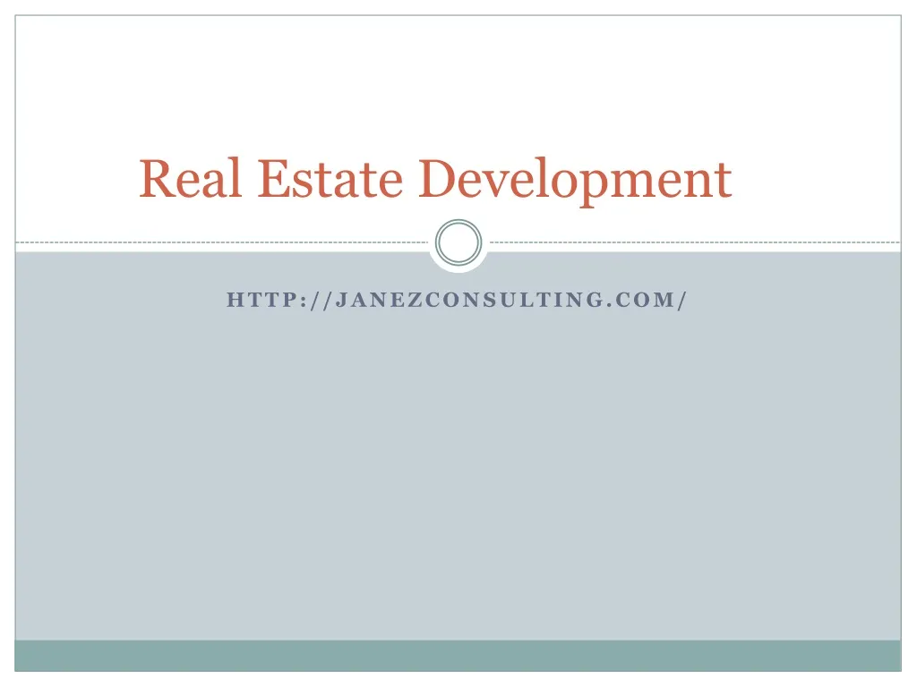 real estate development