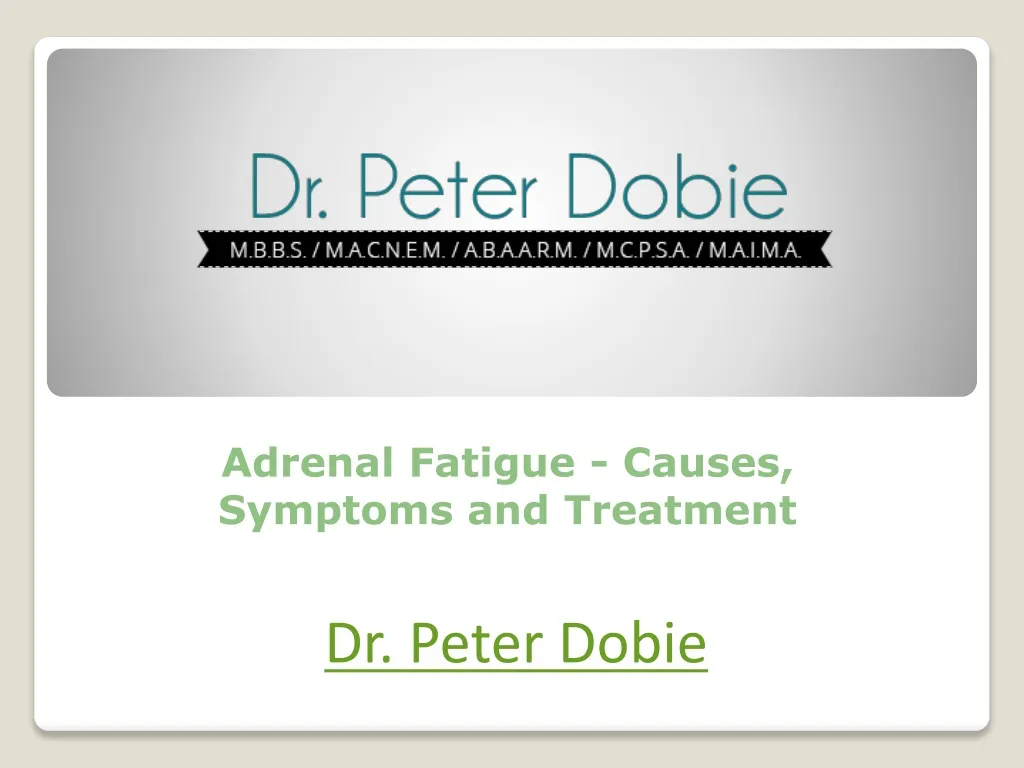 adrenal fatigue causes symptoms and treatment