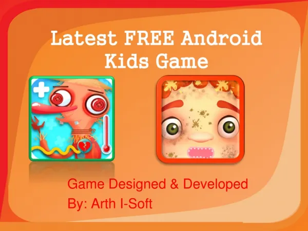 Latest FREE Android Kids Game