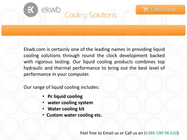 Best Liquid cooling solutions for amd processors at Ekwb.com