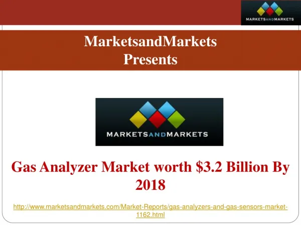 Gas Analyzer Market worth $3.2 Billion By 2018