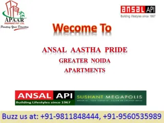 Ansal Aastha Pride @9811848444 Greater Noida Apartments