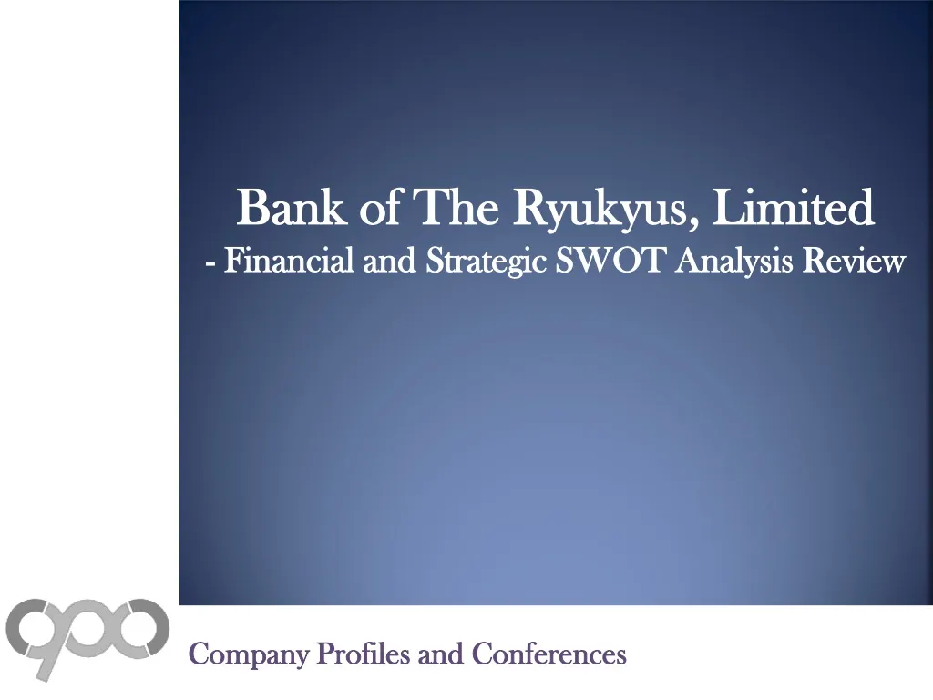 bank of the ryukyus limited financial