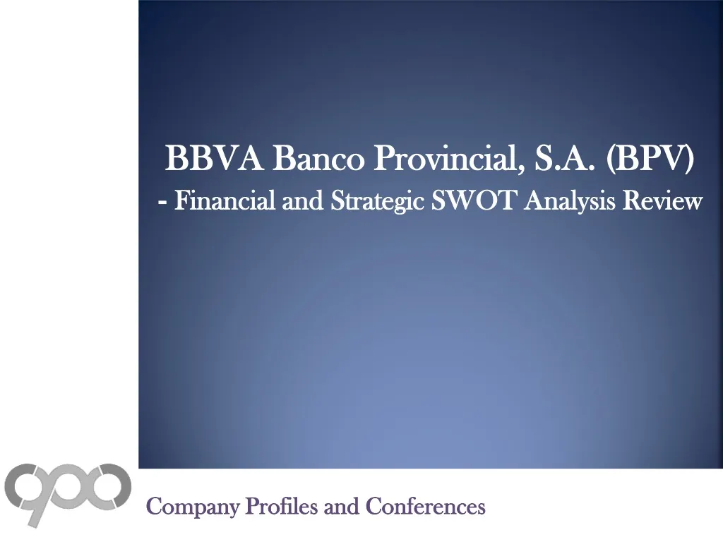 bbva banco provincial s a bpv financial