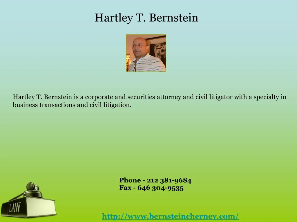 hartley t bernstein