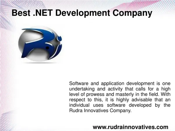 Best .NET Development Company