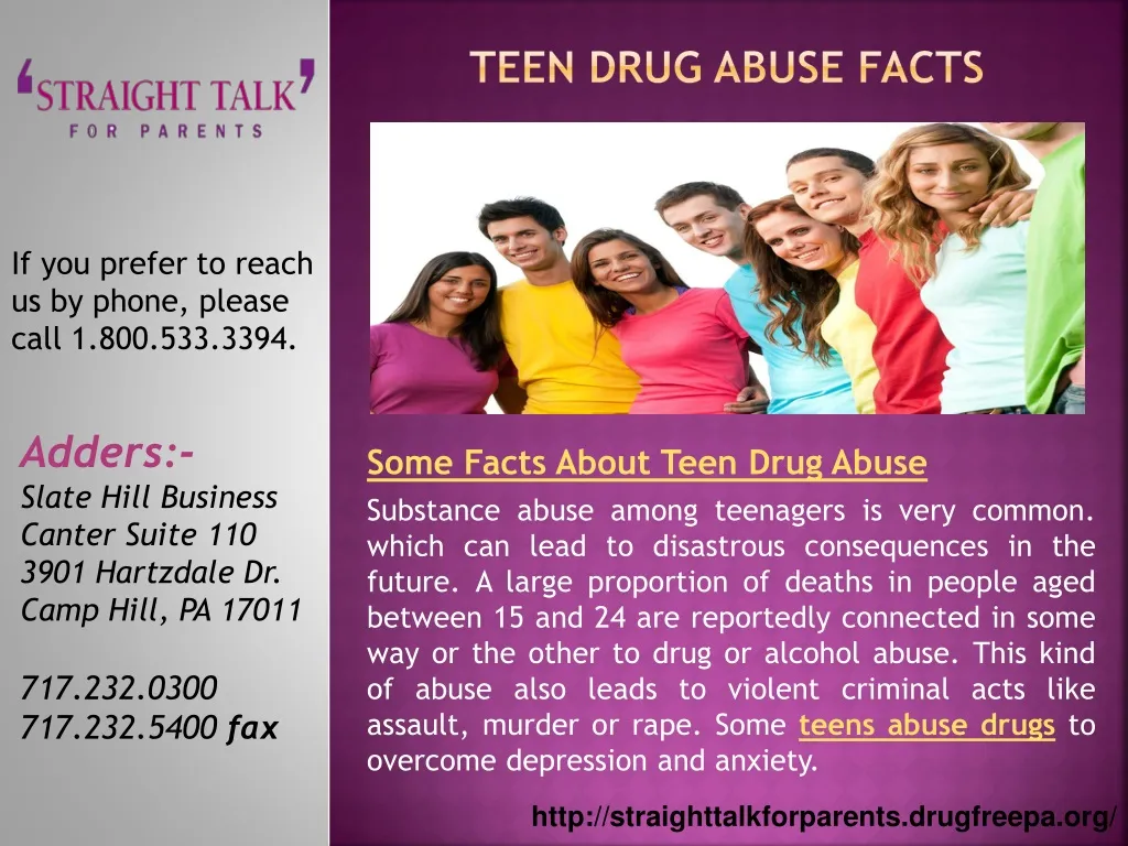 teen drug abuse facts