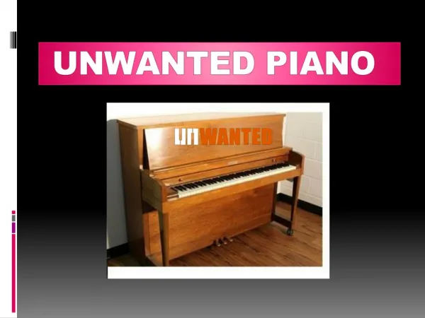 Antique Piano For Sale