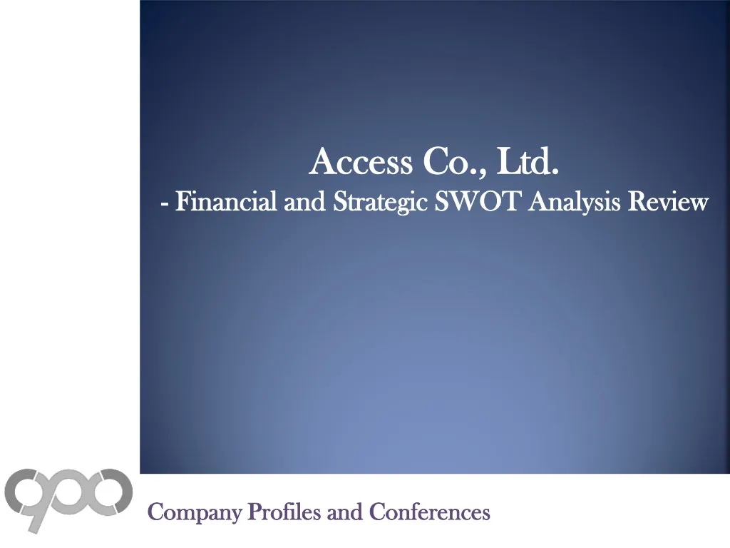 access co ltd financial and strategic swot