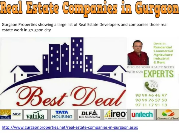 Real Estate Companies in Gurgaon