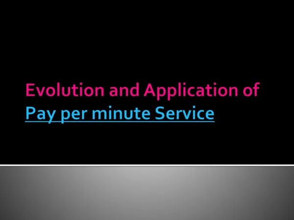 pay per minute service